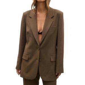 NEW BAYSE zerena oversized blazer in brown